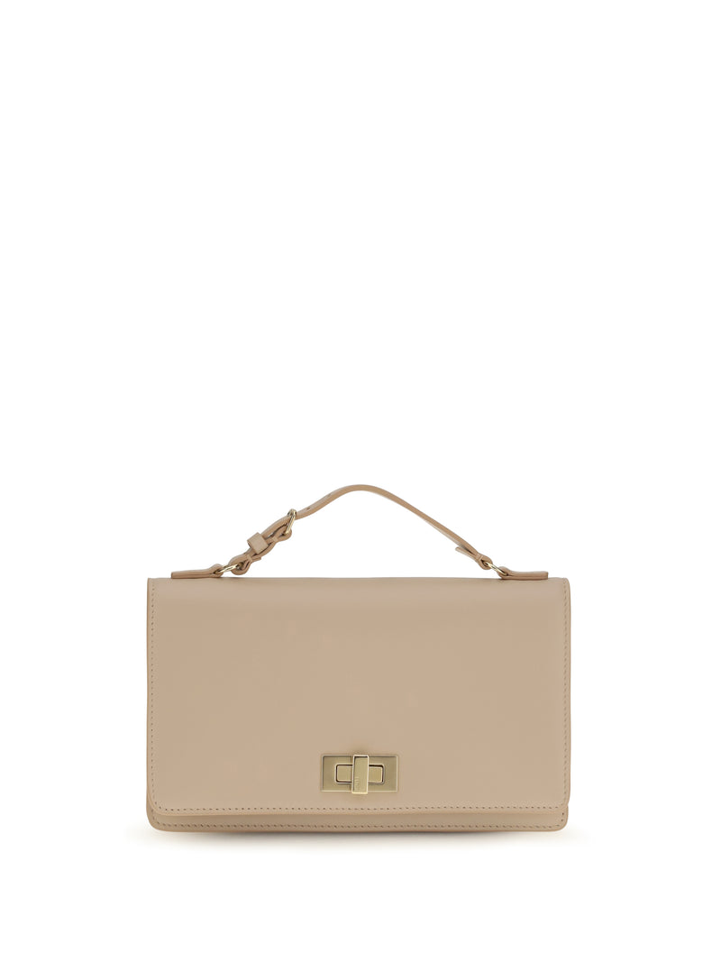 Fendi Fendi Peekaboo Leather Chain Wallet Rosa del Deserto - World Class Fashion