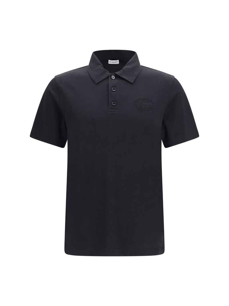 Burberry Burberry Piqué Polo Shirt Black Men - World Class Fashion