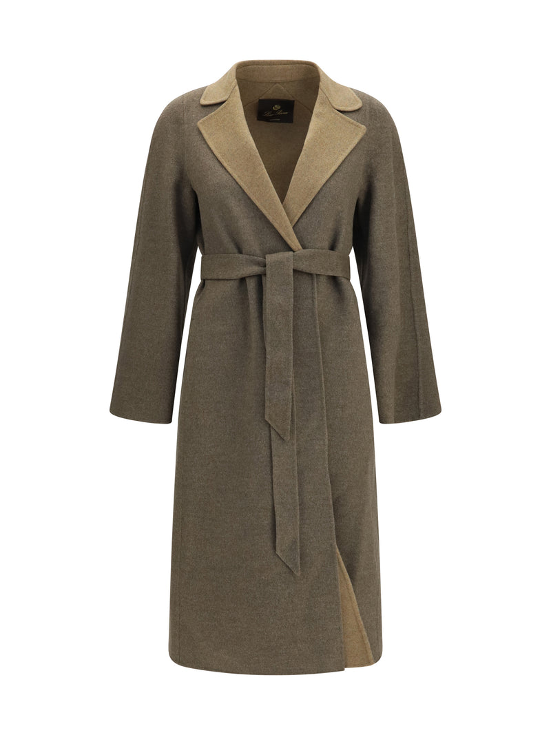 Loro Piana Loro Piana Francesca Cashmere Coat Beige - World Class Fashion