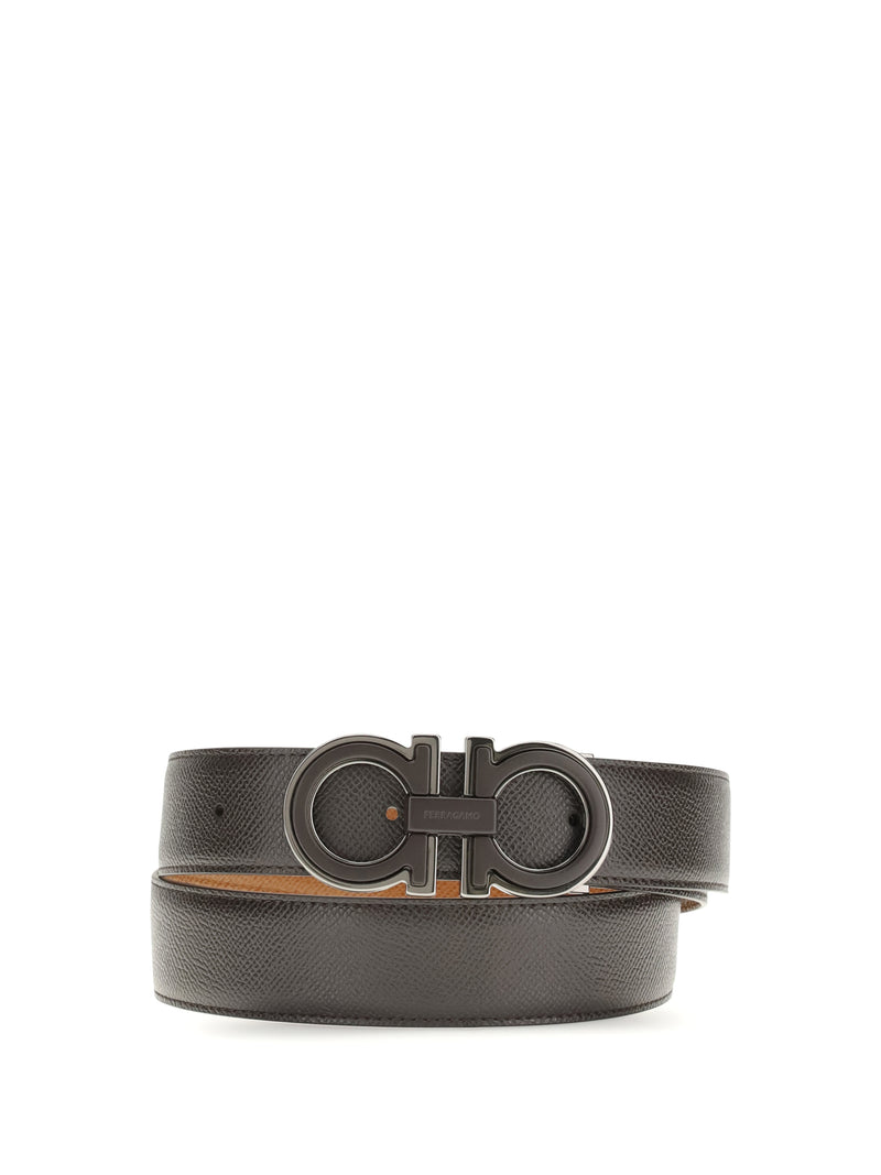 Ferragamo Ferragamo Reversible Adjustable Gancini Belt T.MORO - World Class Fashion