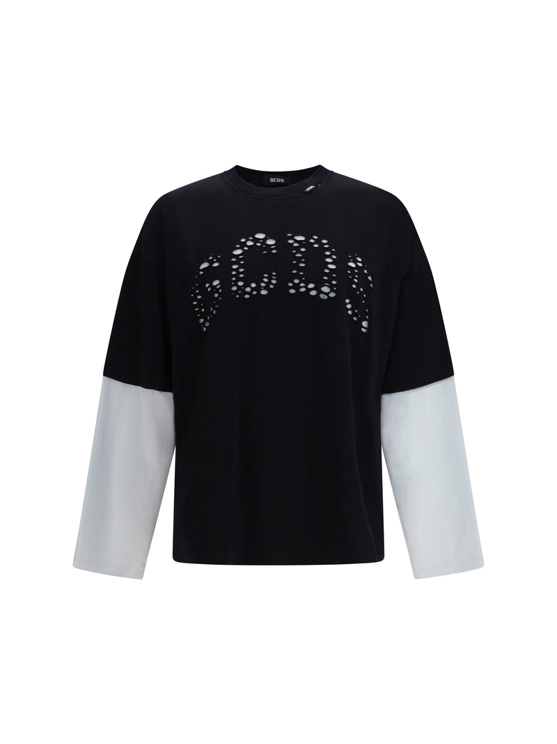 Gcds Gcds Over T-shirt Cotton Jersey Black/White - World Class Fashion