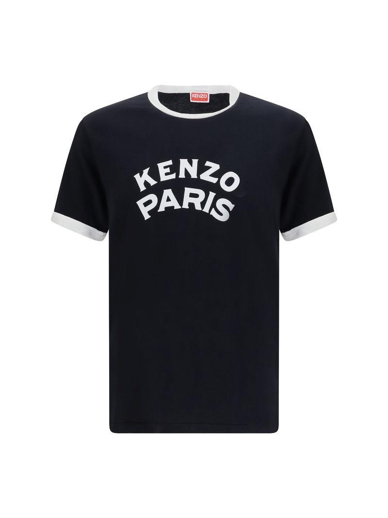 Kenzo Kenzo Paris Emblem Slim Cotton T-shirt Black Men - World Class Fashion
