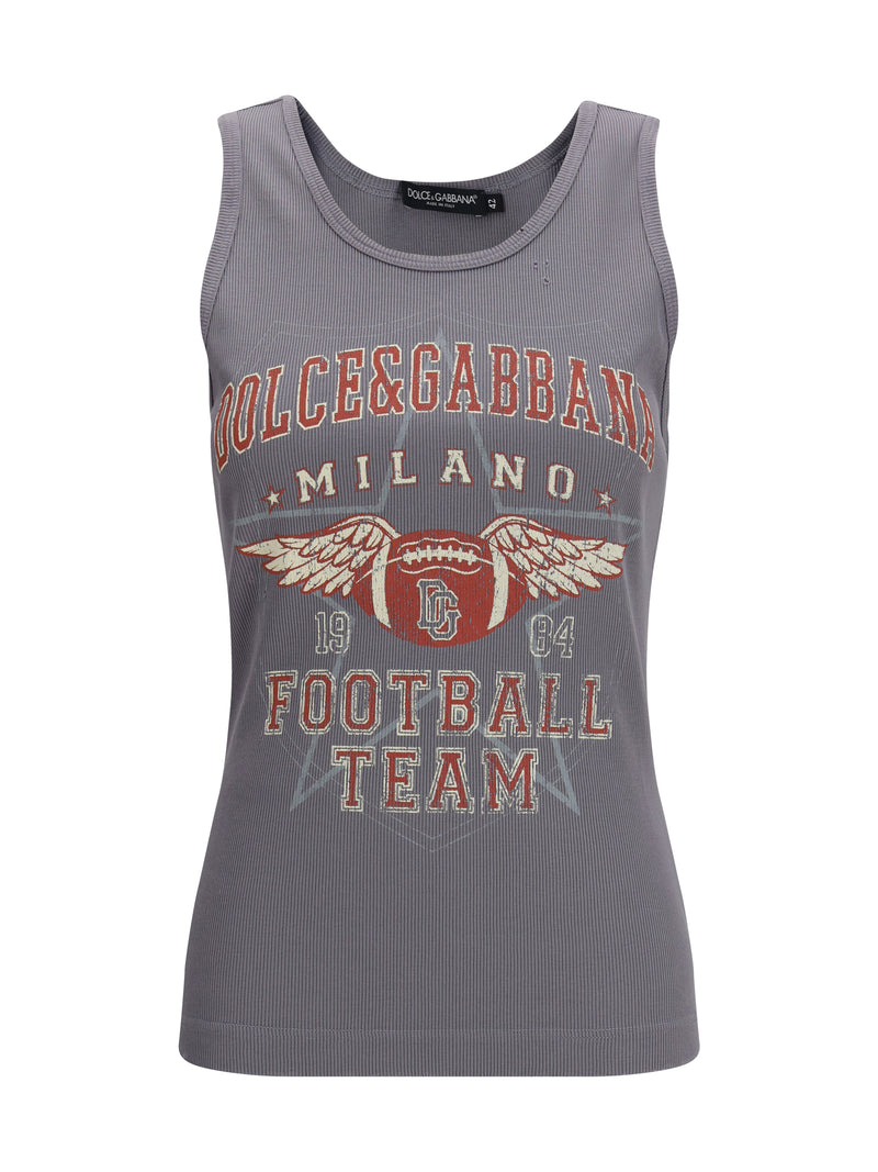 Dolce & Gabbana Dolce & Gabbana Ribbed Tank Top Variante Abbinata - World Class Fashion