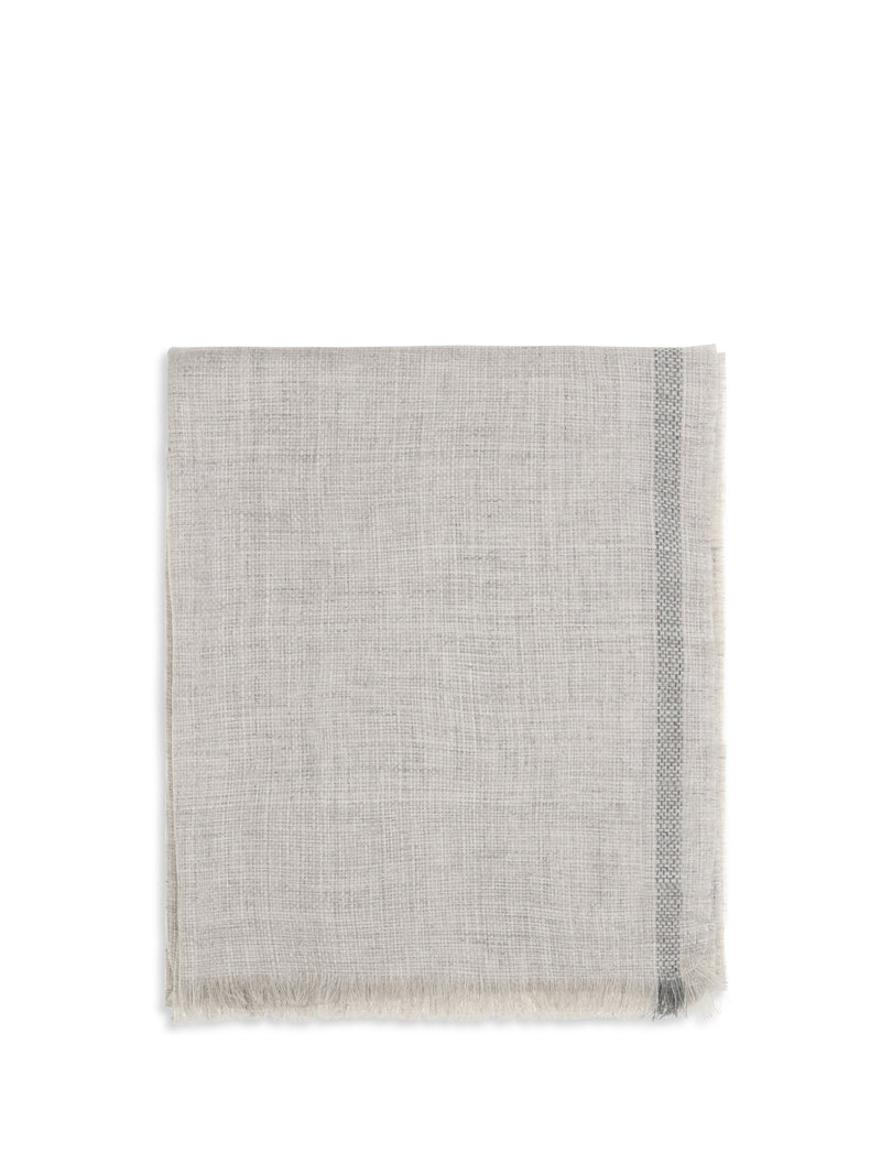 Brunello Cucinelli Brunello Cucinelli Fringed Scarf Juta+Grigio - World Class Fashion