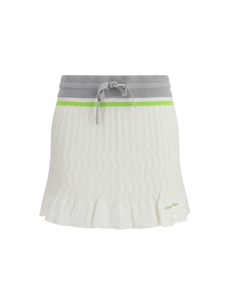 Casablanca Casablanca Tennis Mini Skirt White - World Class Fashion