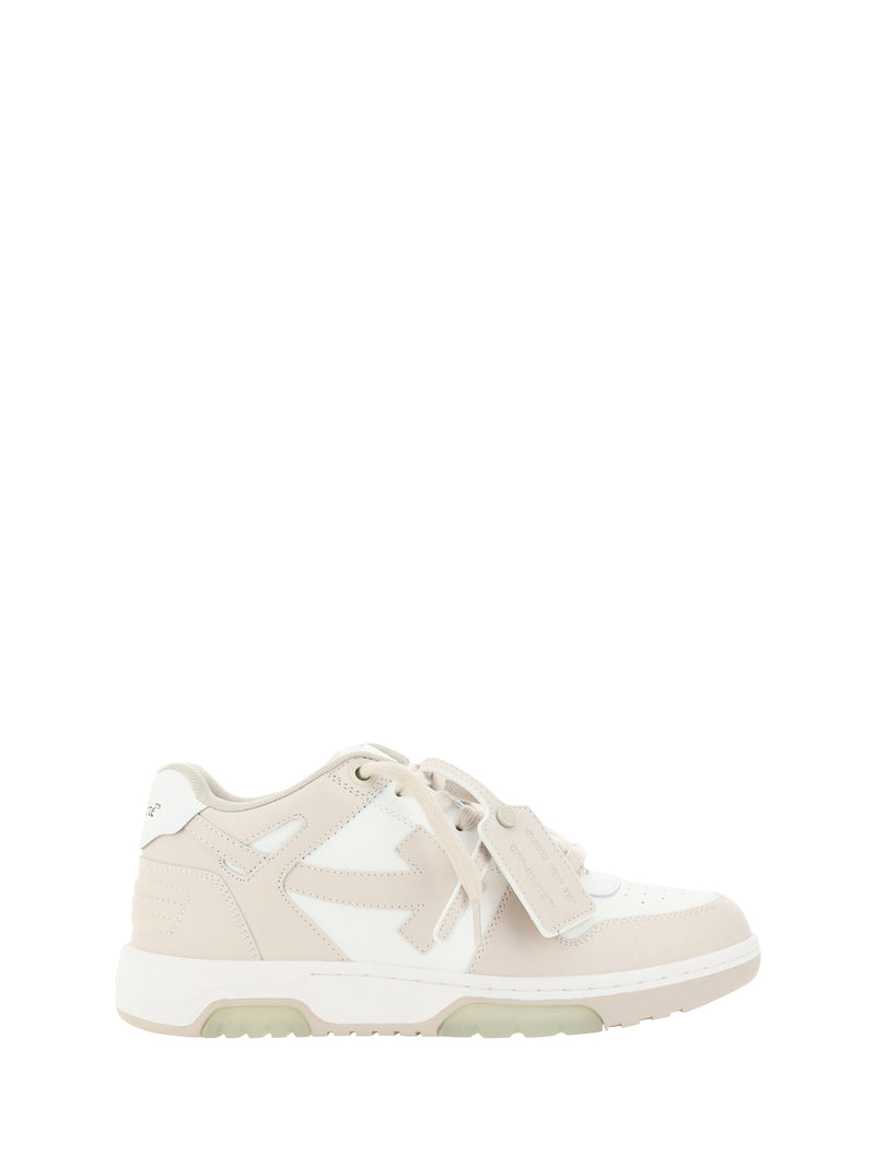 Off-white Off-white Out Of Office Sneakers White Beige - World Class Fashion