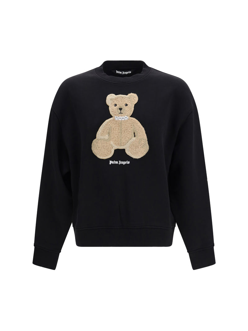 Palm Angels Palm Angels Bear Sweatshirt Black Brown - World Class Fashion