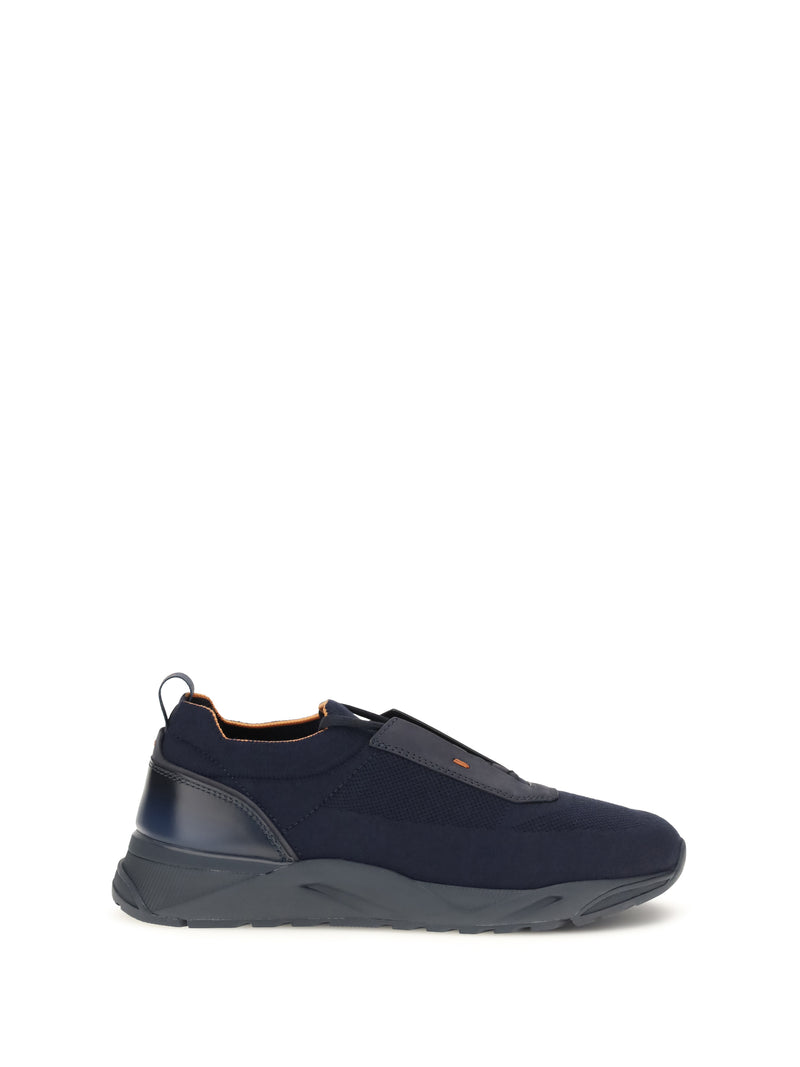 Santoni Santoni Stretch Fabric Sneakers - World Class Fashion