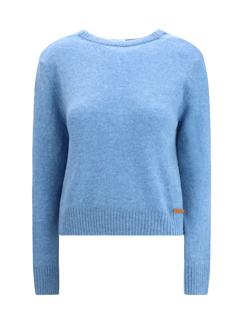 Marni Marni Long-Sleeved Crewneck Sweater Sky - World Class Fashion