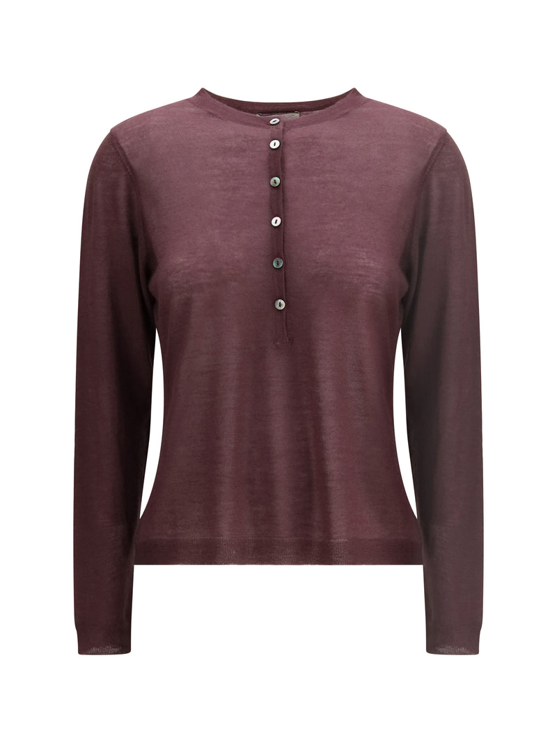 Mirror In The Sky Mirror In The Sky Surya Henley Cardigan Blackcurrent - World Class Fashion