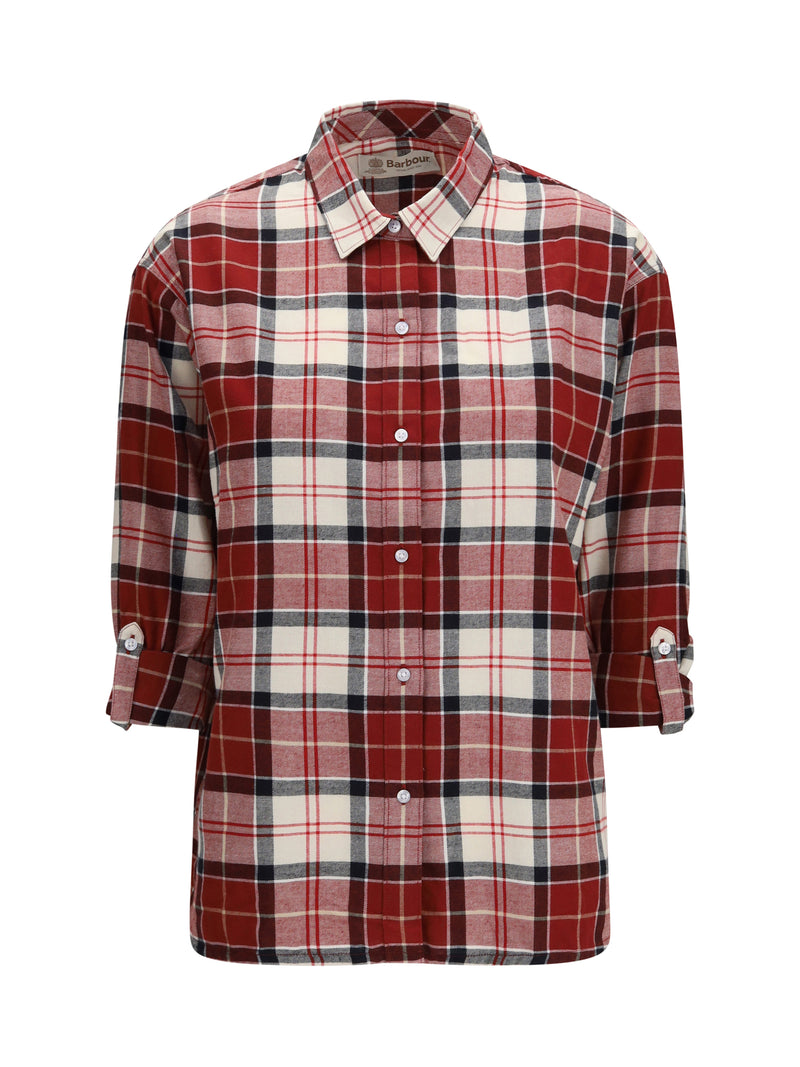 Barbour Barbour Elishaw Check Shirt Light Cardinal Tartan - World Class Fashion