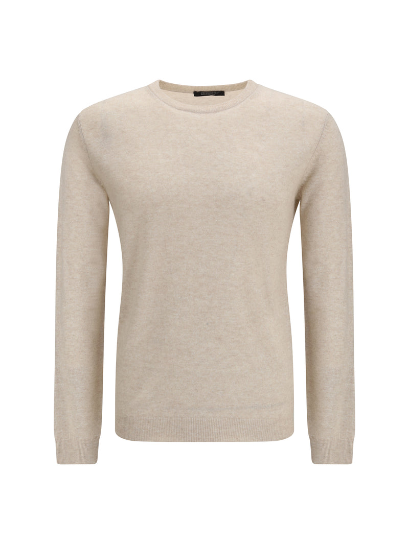 Aragona Cashmere Aragona Cashmere Crewneck Sweater Beige Men - World Class Fashion