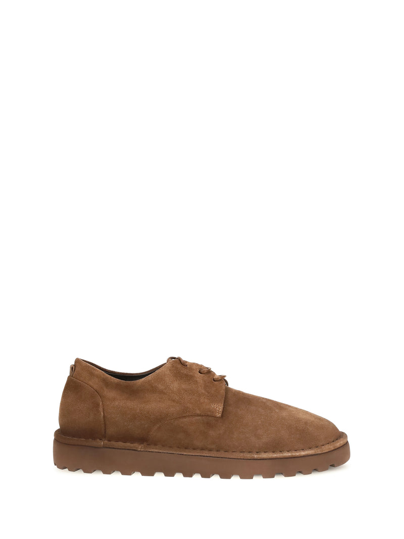 Marsèll Marsèll Sancrispa Alta Suede Derby Shoes Chocolate - World Class Fashion