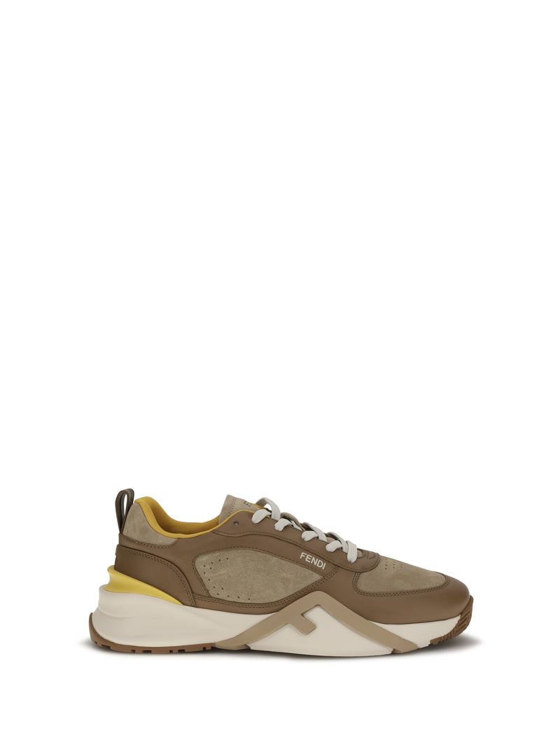 Fendi Fendi Flow Sneakers Nocc+Biscuit+G.Fendi Men - World Class Fashion