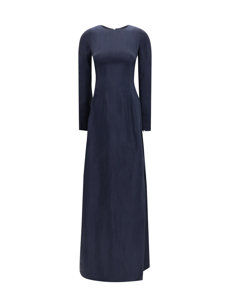 Margiela Margiela Long Dress Navy Blue Women - World Class Fashion