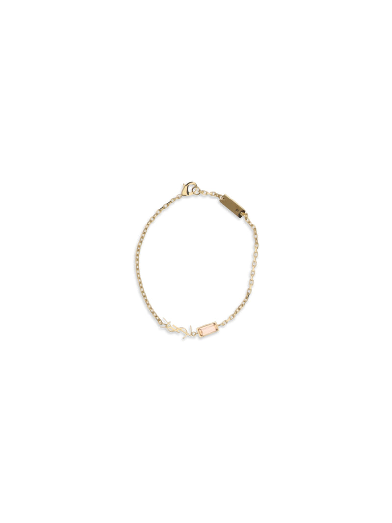 Saint Laurent Saint Laurent Cassandre Bracelet With Charms And Strass - World Class Fashion