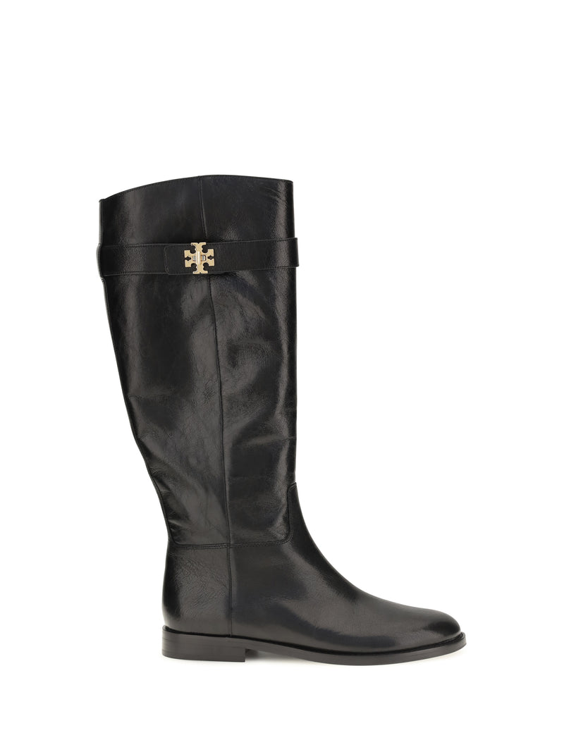 Tory Burch Tory Burch T Lock Riding Boots Perfect Black - World Class Fashion