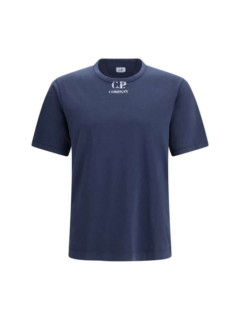 C.P. Company C.P. Company Printed Logo T-shirt Midnight Navy - World Class Fashion