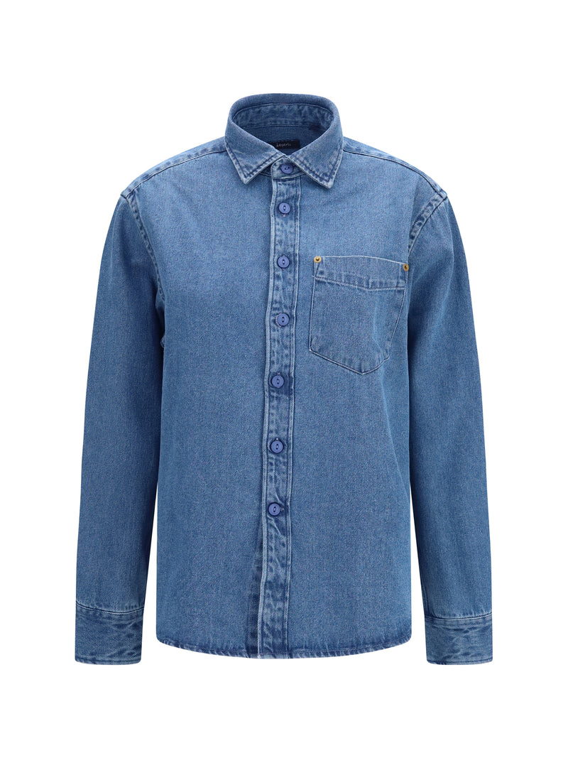 Deperlu Deperlu Denim Shirt Blue Men - World Class Fashion
