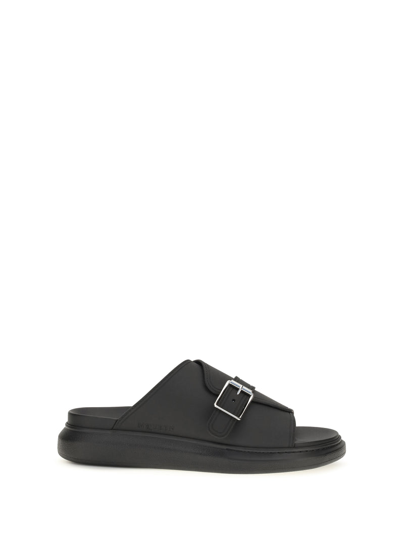 Alexander McQueen Alexander Mcqueen Buckle Slide Sandals - World Class Fashion
