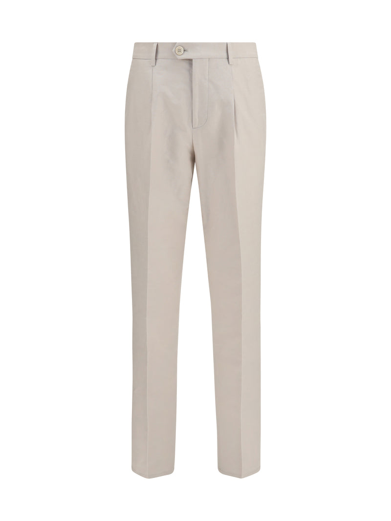 Brunello Cucinelli Brunello Cucinelli Cotton and Linen Tailored Pants Juta - World Class Fashion
