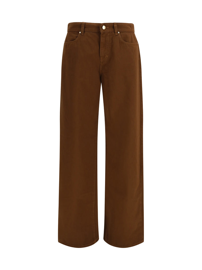 Max Mara Studio Max Mara Studio Pantalones Anchos Cioccolato para Mujer - World Class Fashion
