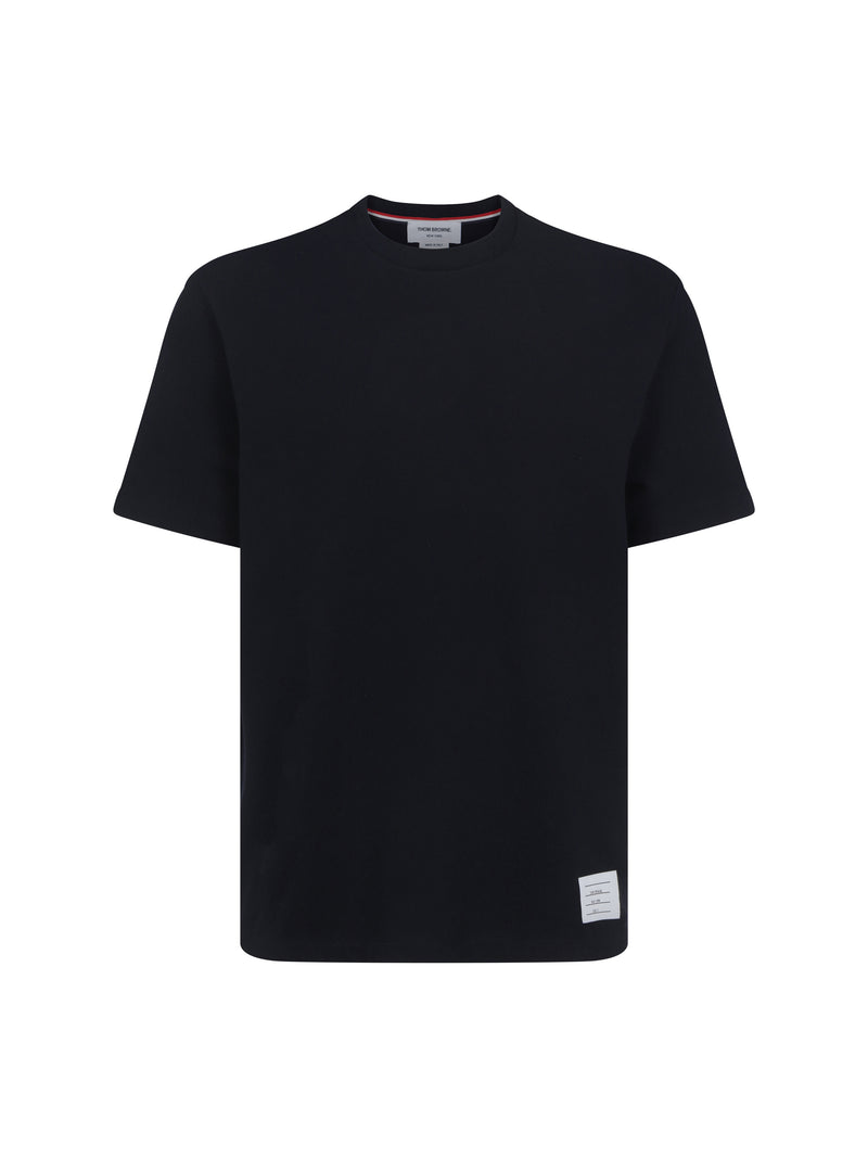 Thom Browne Thom Browne Cotton T-shirt Navy Men - World Class Fashion