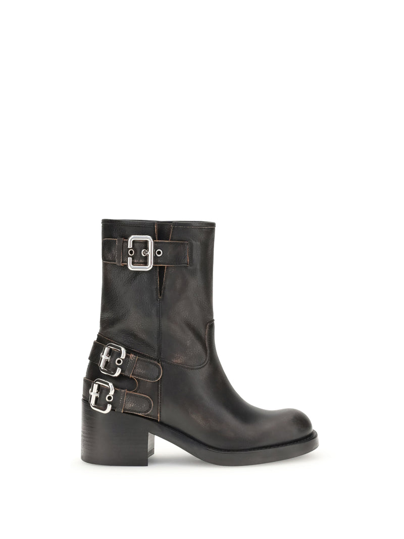 Chloe Chloé Dakota Ankle Boots Black - World Class Fashion