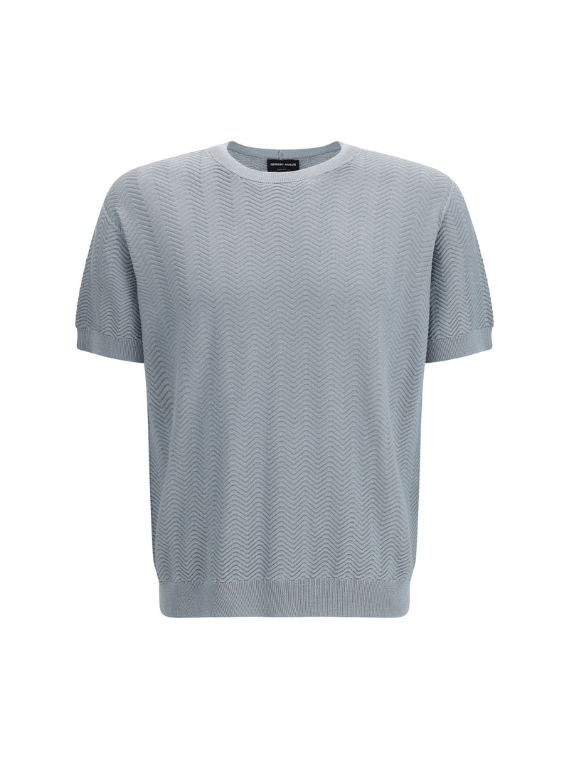 Giorgio Armani Giorgio Armani Cotton Silk Sweater Polvere - World Class Fashion