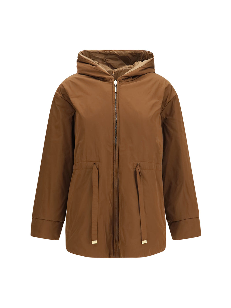 Max Mara The Cube Max Mara The Cube Reversible Padded Parka In Radzmir And Water Repellent Canvas - World Class Fashion