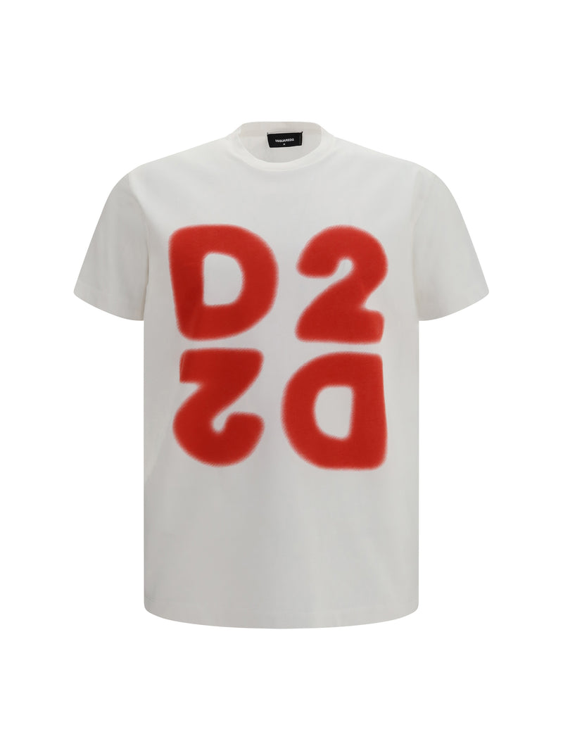 Dsquared2 Dsquared2 Cotton Printed T-shirt White Men - World Class Fashion