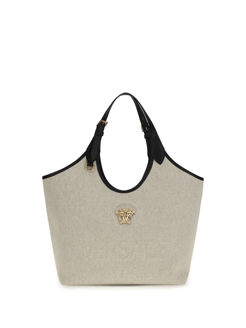 Versace Versace La Medusa Tote Bag Rope Black Versace Gold - World Class Fashion