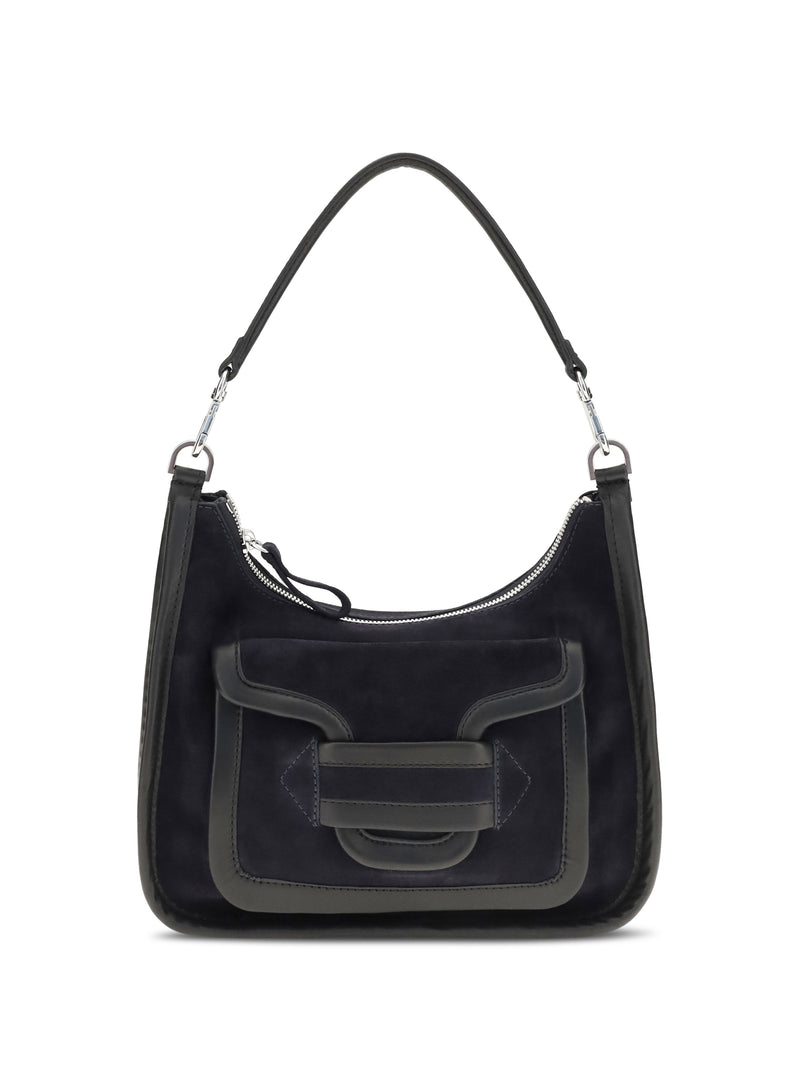 Pierre Hardy Pierre Hardy Alpha Day Miss Leather Shoulder Bag Navy-Black - World Class Fashion