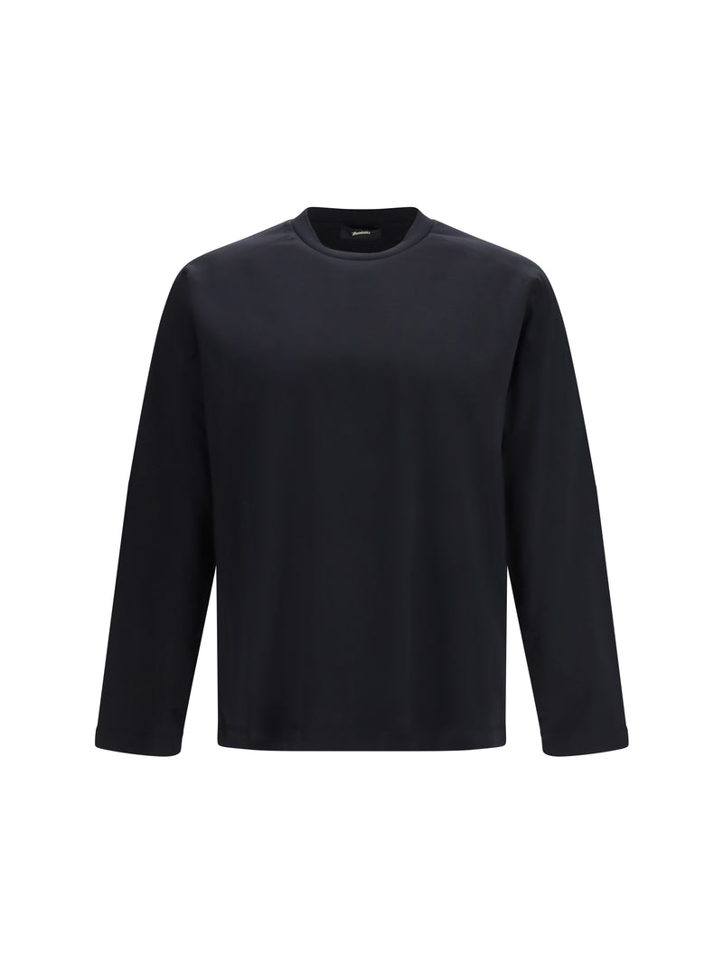 Laminar Laminar Long-sleeved Crew Neck T-shirt Nero - World Class Fashion