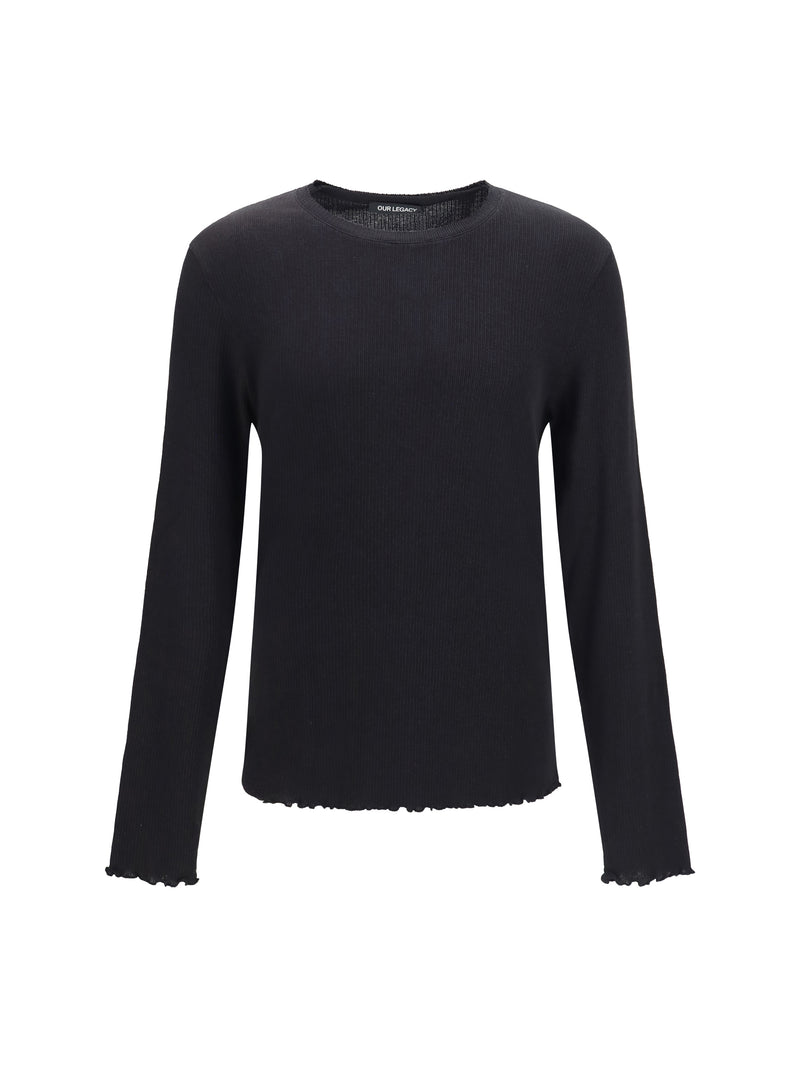 Our Legacy Our Legacy Ribbed Cotton-blend Charred Shade - World Class Fashion