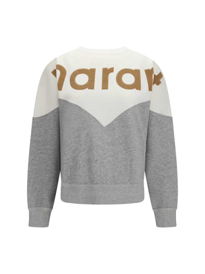 Marant Étoile Marant Étoile Cotton Houston Sweatshirt Off White/Light Grey - World Class Fashion