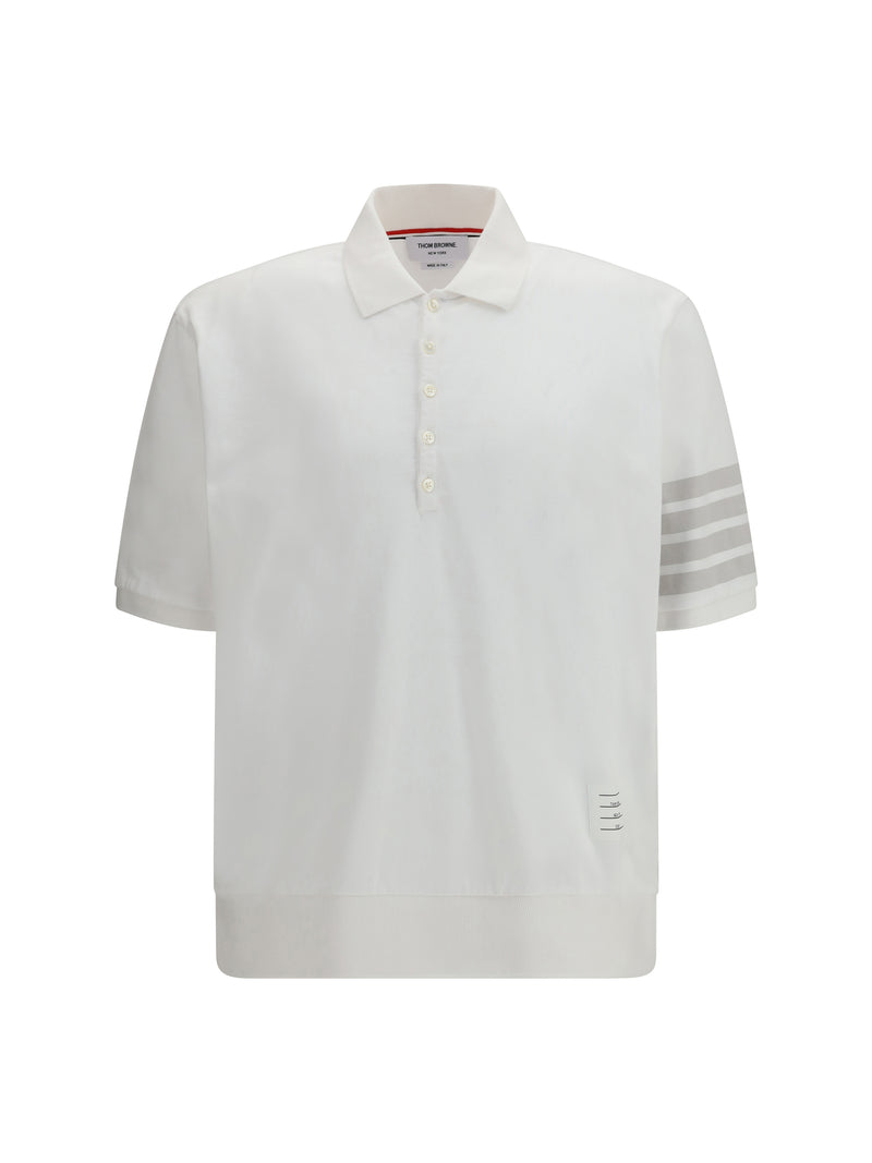 Thom Browne Thom Browne Cotton Polo White Men - World Class Fashion