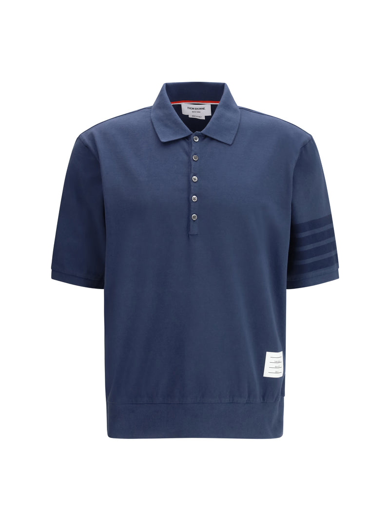 Thom Browne Thom Browne Cotton Polo Navy Men - World Class Fashion