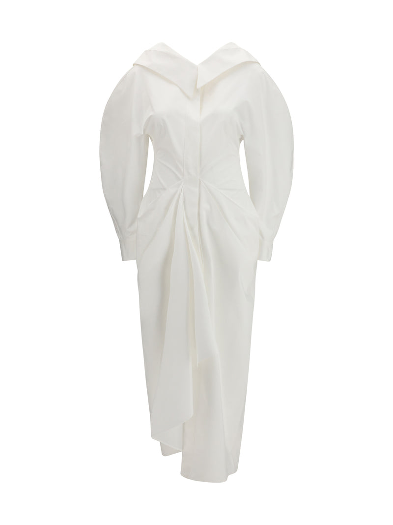 Givenchy Givenchy Long Cut-out Chemisier Dress White - World Class Fashion