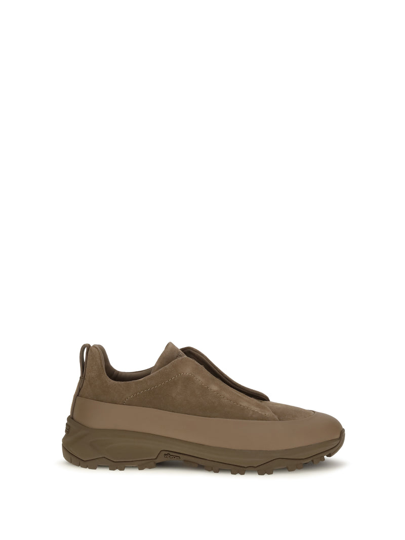 Zegna Zegna Triple Stitch Monte Leather Suede Sneakers E2 - World Class Fashion