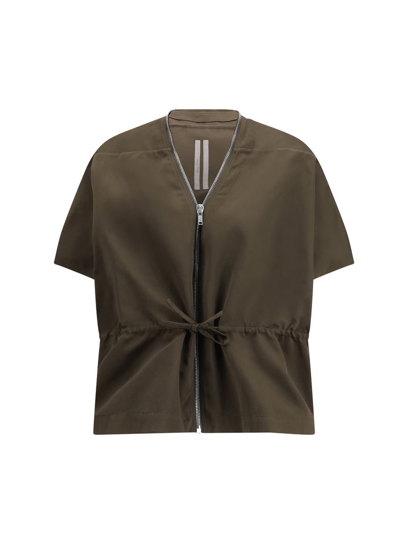 Rick Owens Rick Owens Satin Jacket Dark Dust Women - World Class Fashion