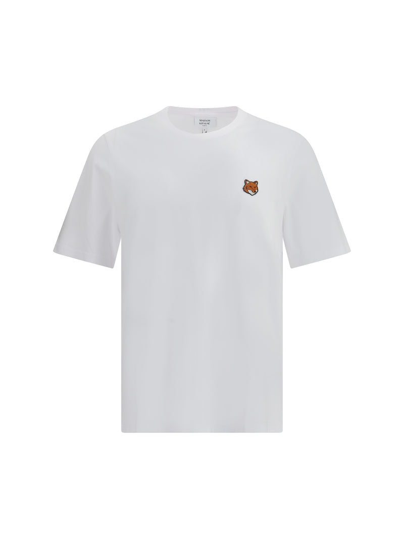 Maison Kitsuné Maison Kitsuné Fox Head Regular T-shirt White - World Class Fashion