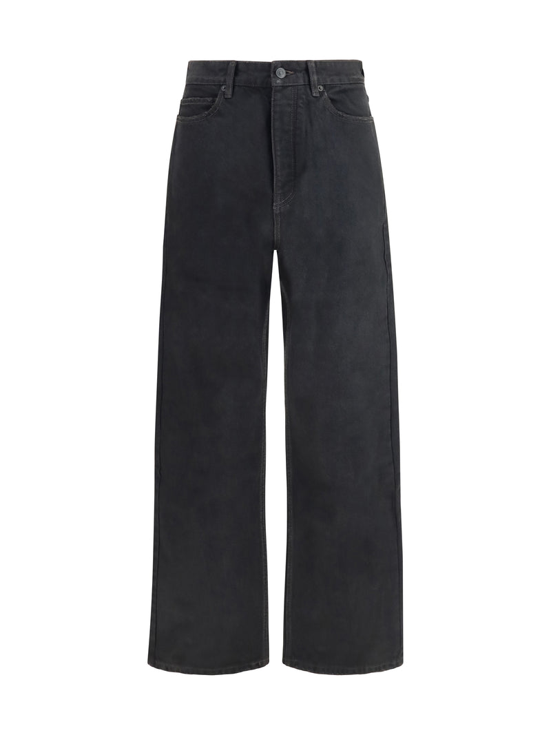 Balenciaga Balenciaga High-rise Straight-leg Jeans Light Vintage Black - World Class Fashion