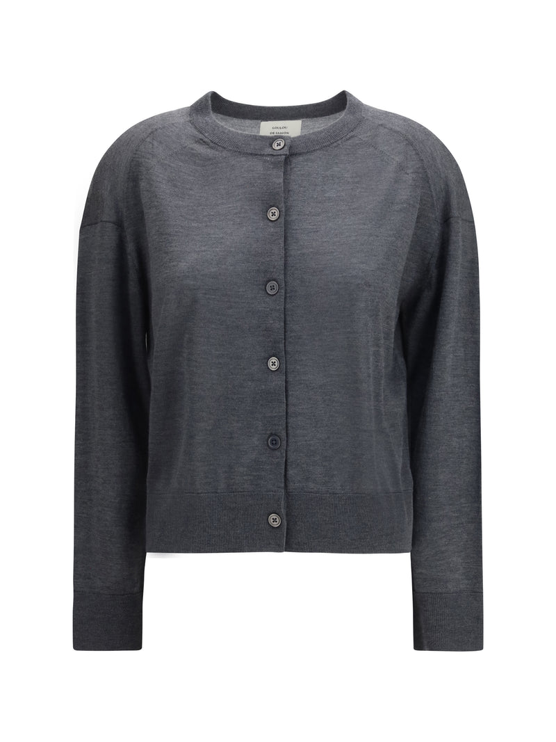 Loulou De Saison Loulou De Saison Kita Cashmere Cardigan Anthracite - World Class Fashion