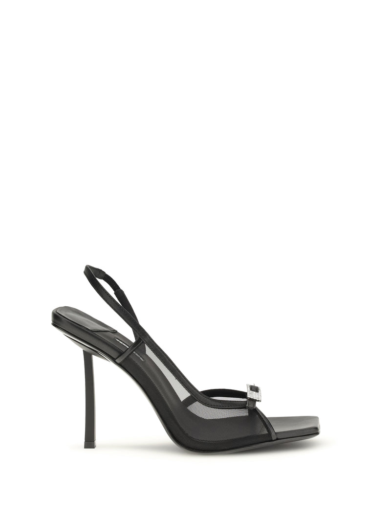 Le Silla Le Silla Vittoria Mesh Sandals Nero/Crystal - World Class Fashion