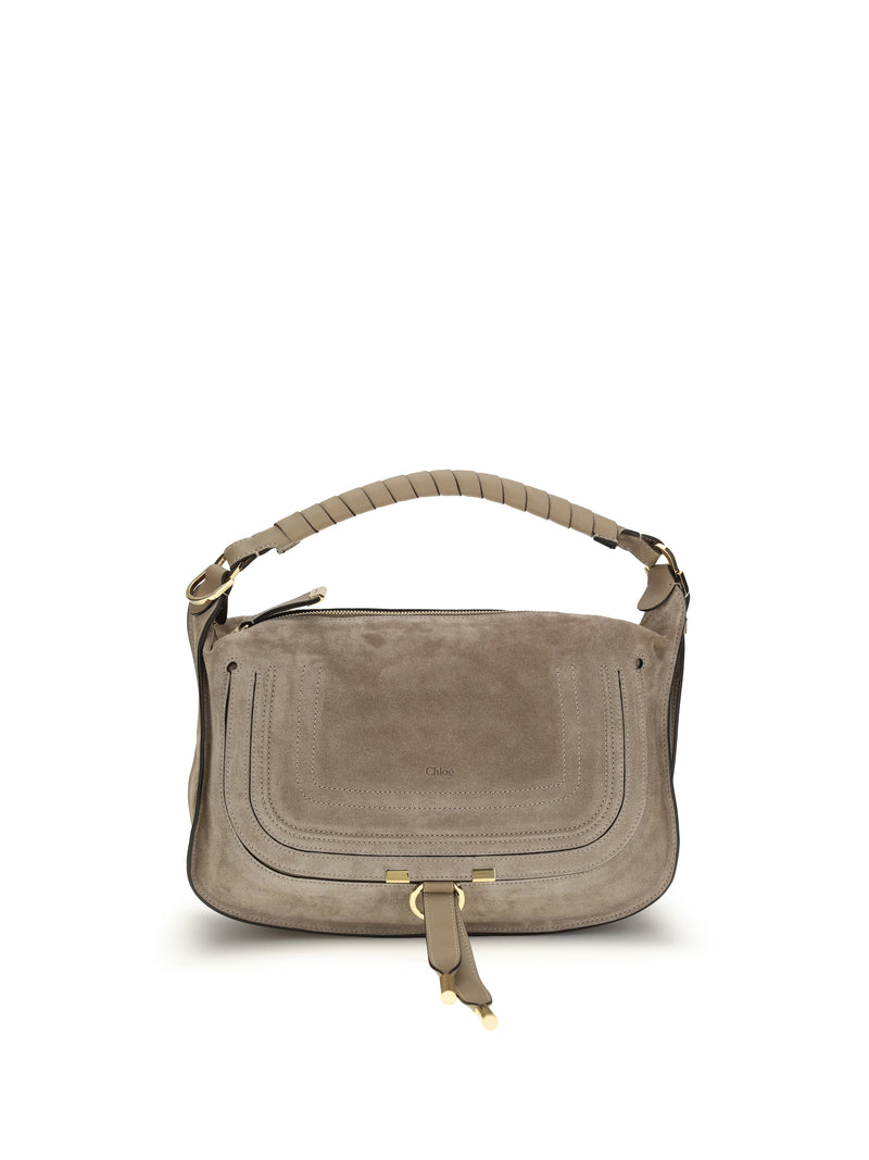 Chloe Chloé Small Marcie Shoulder Bag Boyish Brown - World Class Fashion