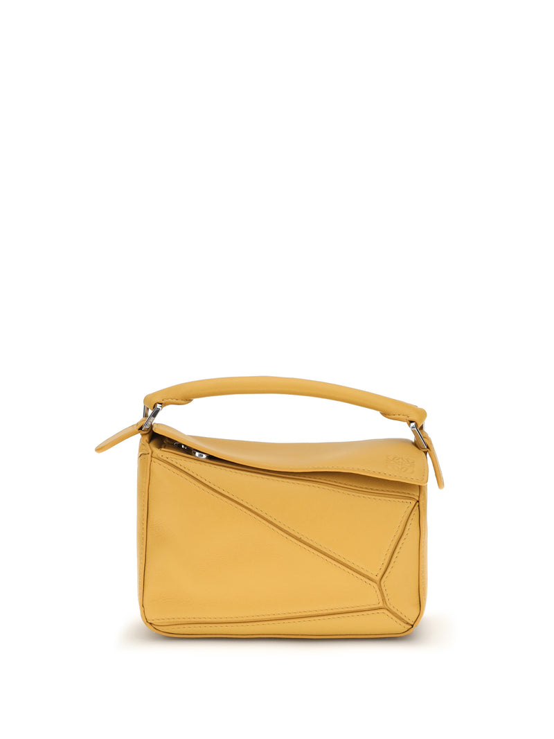 Loewe Loewe Featherlight Puzzle Mini Handbag Mustard - World Class Fashion