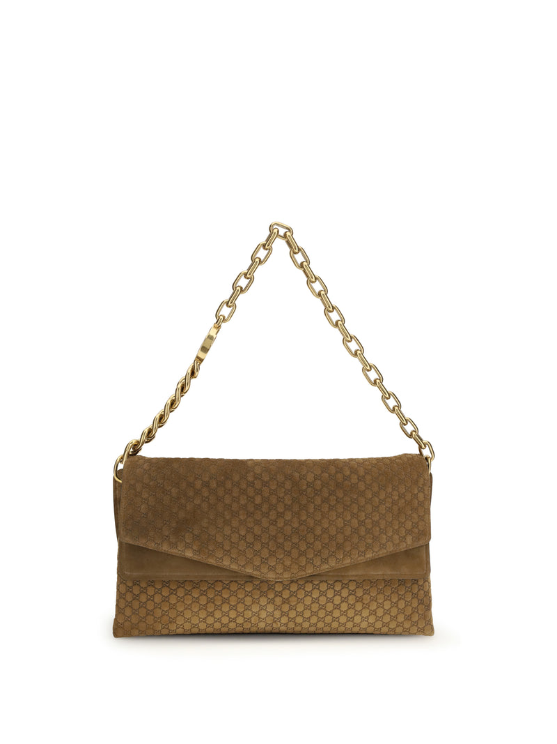 Gucci Gucci Large Suede Shoulder Bag Pepper BR - World Class Fashion