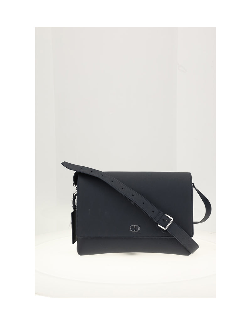 Dior Homme Dior Homme Top Flap Messenger CD Icon Navy - World Class Fashion