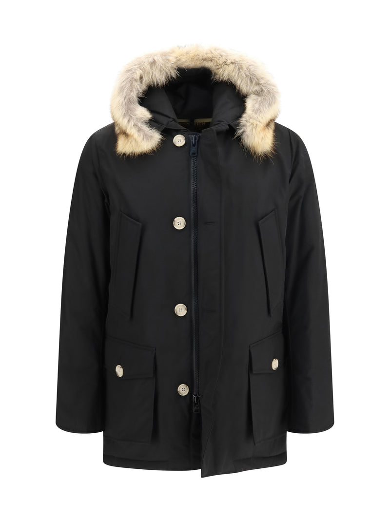 Woolrich Woolrich Arctic Ramar Cloth Parka With Removable Fur - World Class Fashion